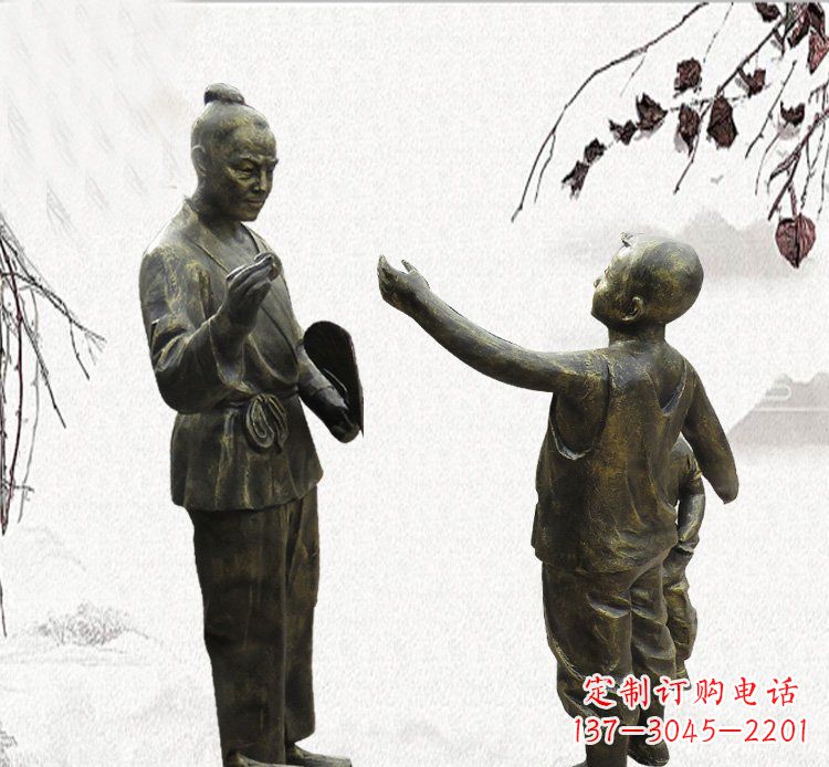 廊坊孔融让梨铜雕,专业定制高品质