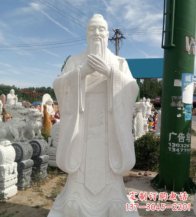 廊坊孔子不锈钢雕塑