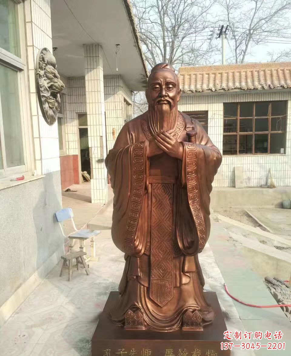 廊坊孔子雕塑 (2)