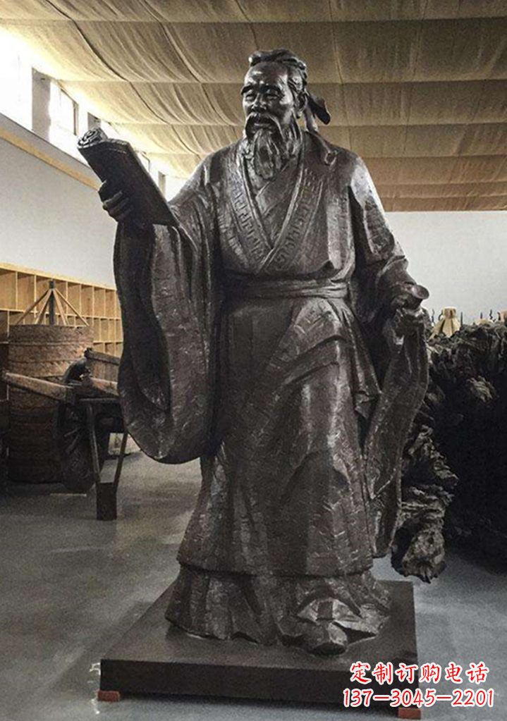 廊坊中国古代圣贤孔子雕塑