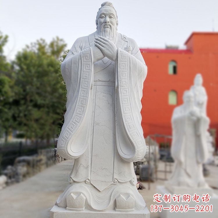 廊坊孔子雕像佩剑