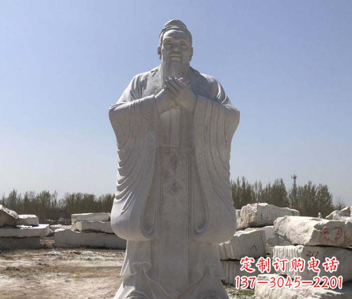 廊坊孔子古代名人石雕 (3)