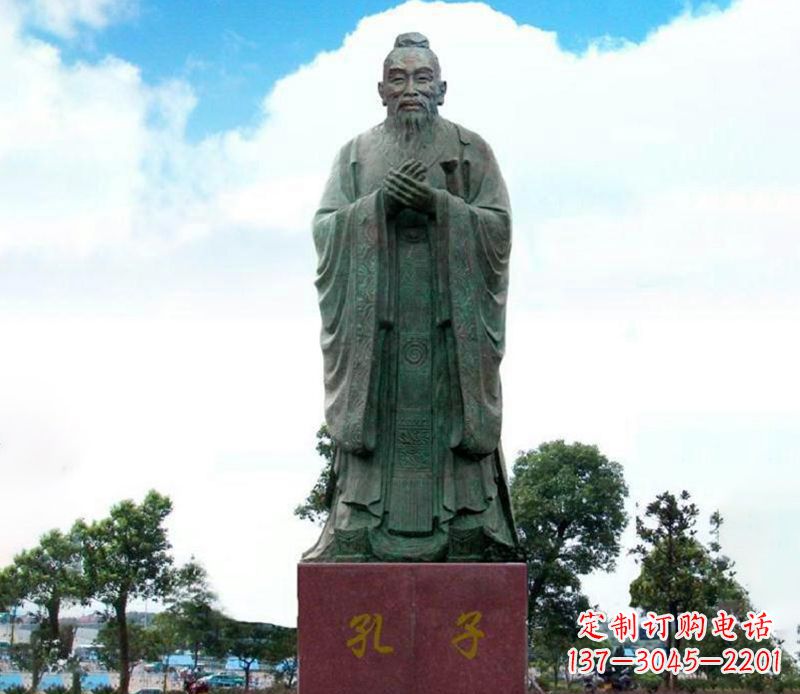 廊坊领雕塑:孔子雕塑尊崇传承