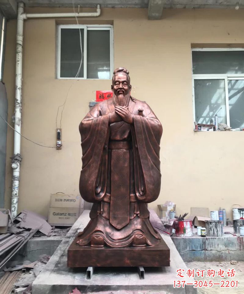 廊坊孔子名人雕塑