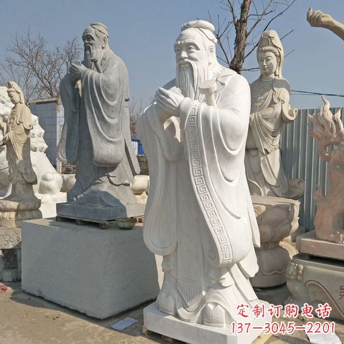 廊坊孔子铜雕