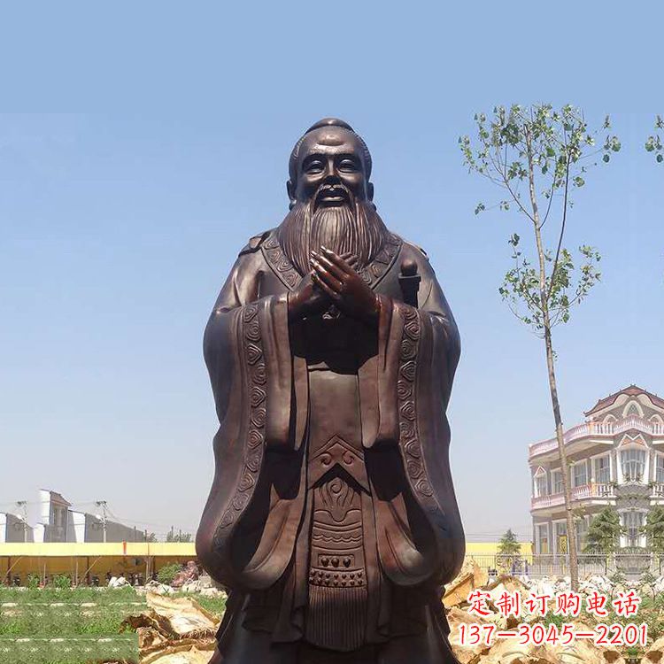 廊坊孔子铜雕塑,传承中华文化的传奇精品