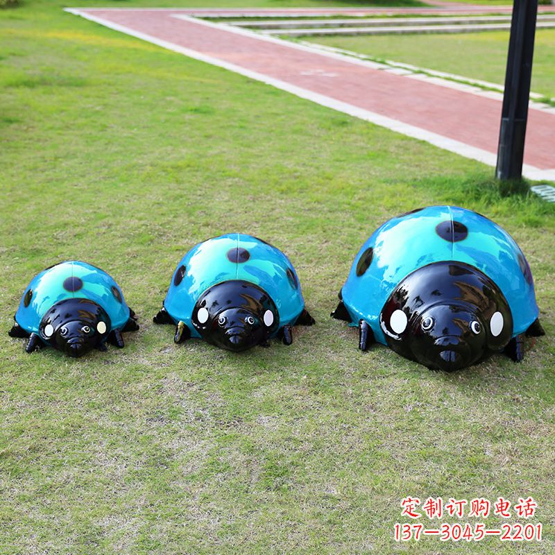 廊坊中领雕塑青蓝瓢虫雕塑是一款独特而又精致的…