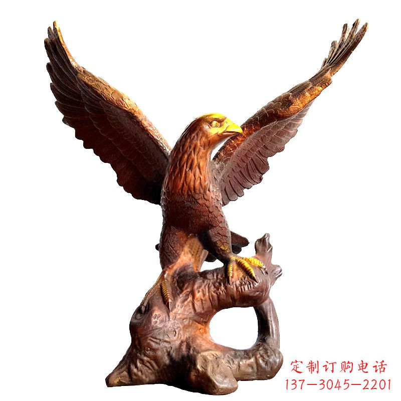 廊坊中领雕塑推出的老鹰展翅铜雕绝对是一件可以…