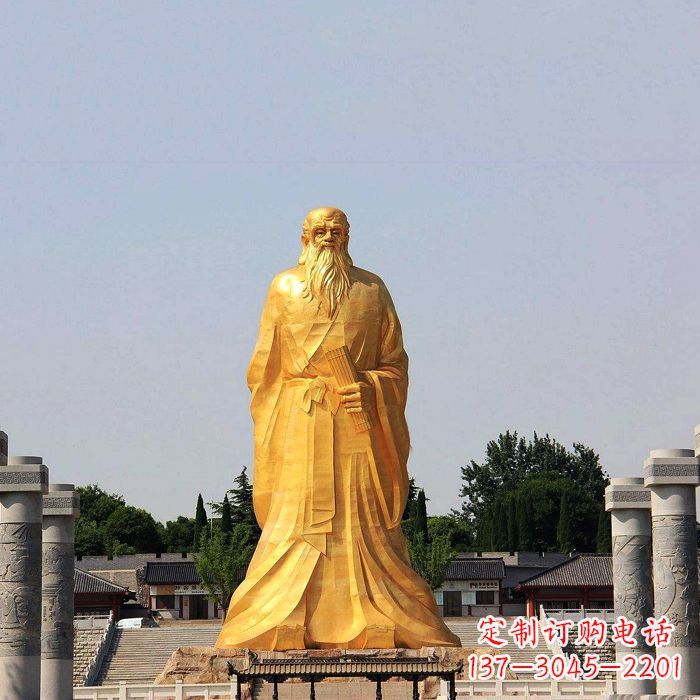 廊坊经典人物老子雕像,表达真情