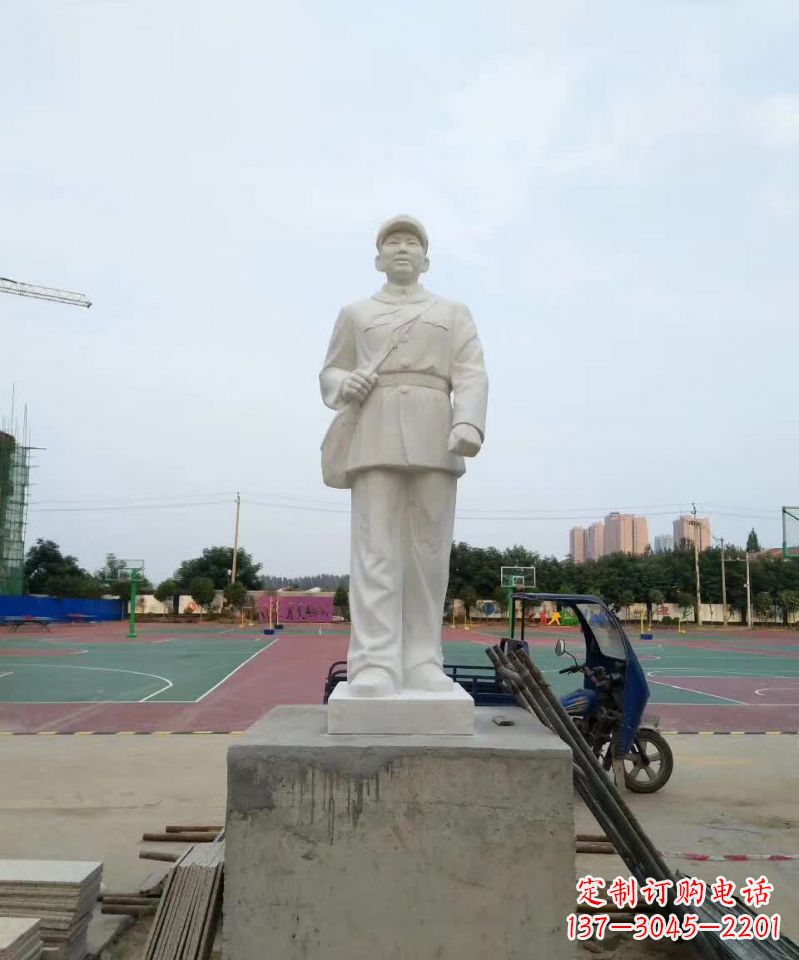 廊坊精美雷锋石雕,纪念伟大的民族英雄
