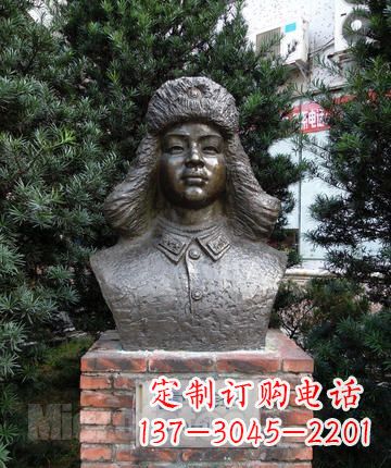 廊坊领雕塑:全国首创雷锋青铜胸像