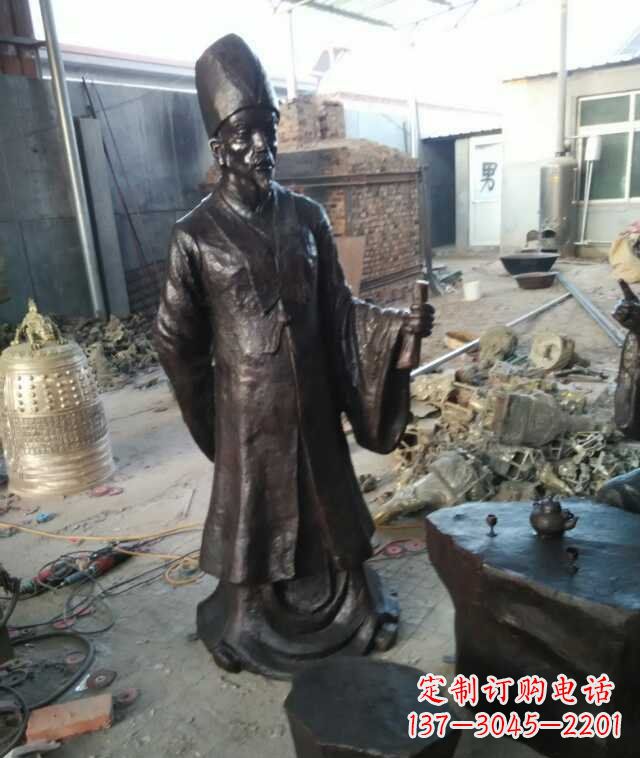 廊坊李时珍古代名医铜雕