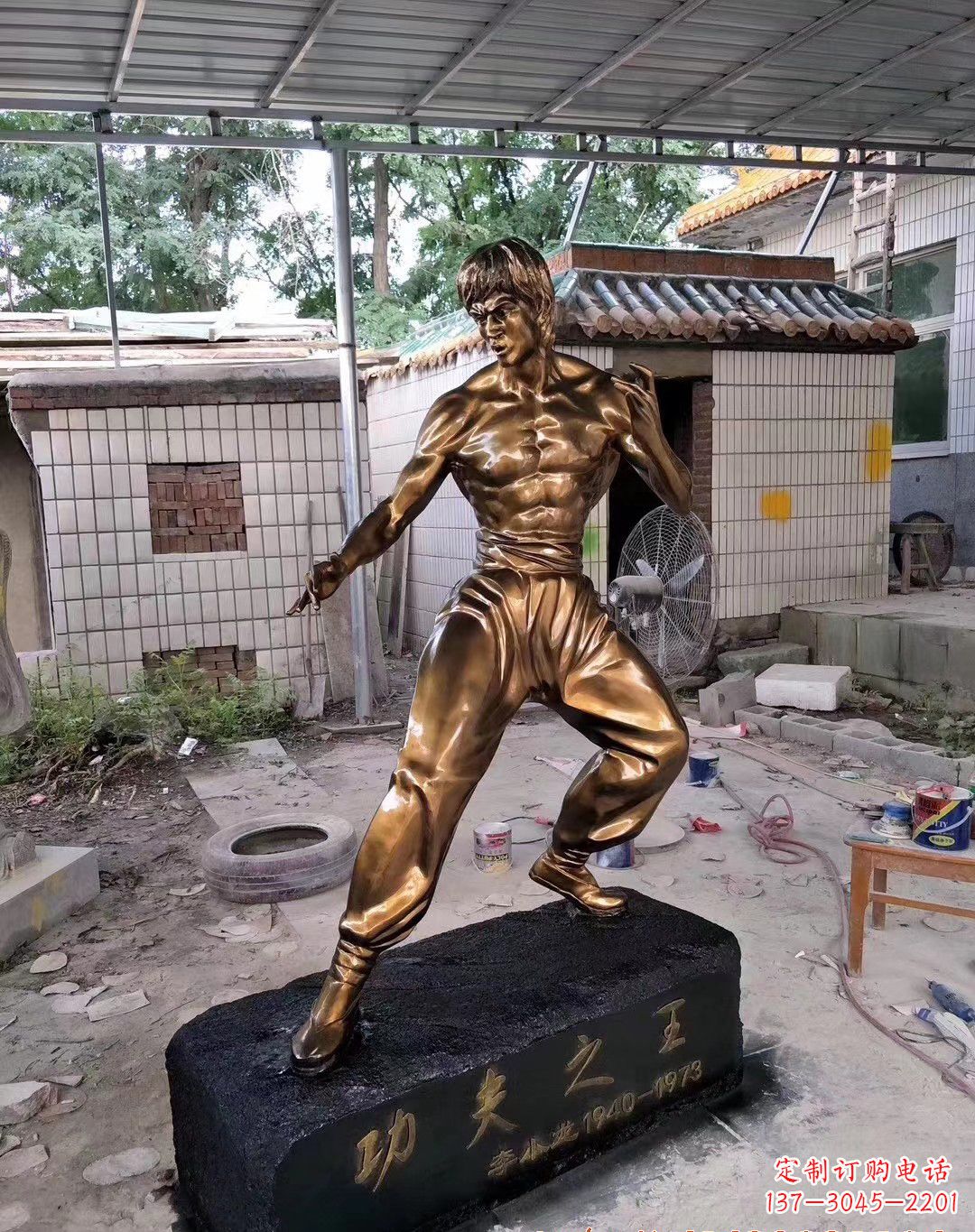 廊坊传承经典,荣耀李小龙——中领雕塑李小龙人物铜雕