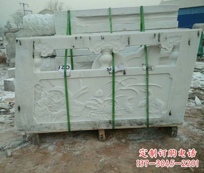 廊坊高端汉白玉栏板雕塑,精致装点你的空间