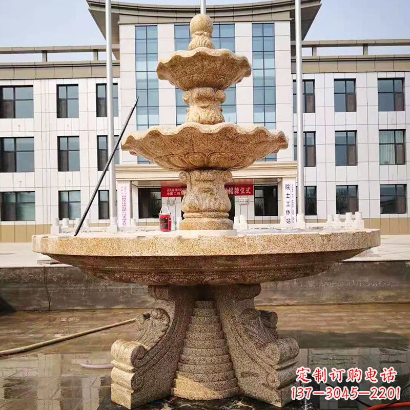 廊坊中领雕塑的精美莲花石雕