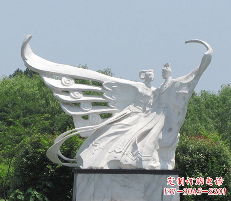 廊坊中领雕塑定制经典梁山伯与祝英台雕塑