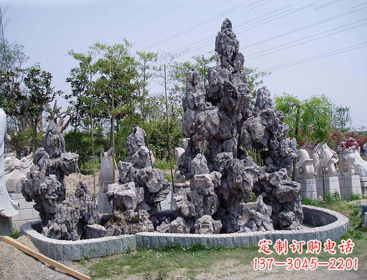 廊坊用心雕刻,灵璧石奇石假山雕塑