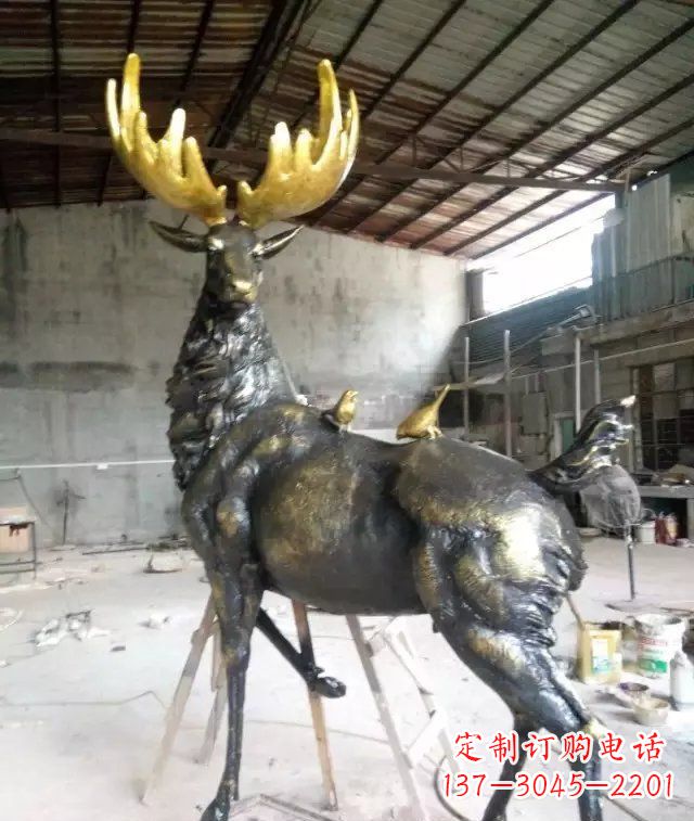 廊坊羚羊动物铜雕