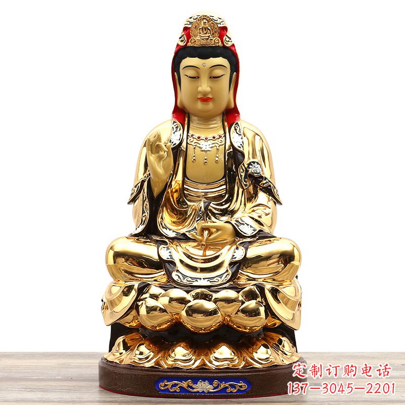 廊坊荣耀观世音,精巧纯铜雕塑