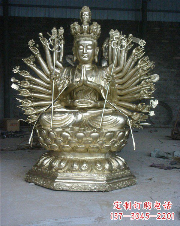 廊坊精致的观音铜雕,给您精彩的佛教体验
