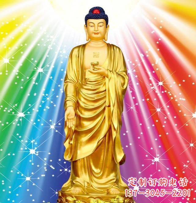 廊坊中领雕塑推出的鎏金如来神佛铜雕,专为仪式…
