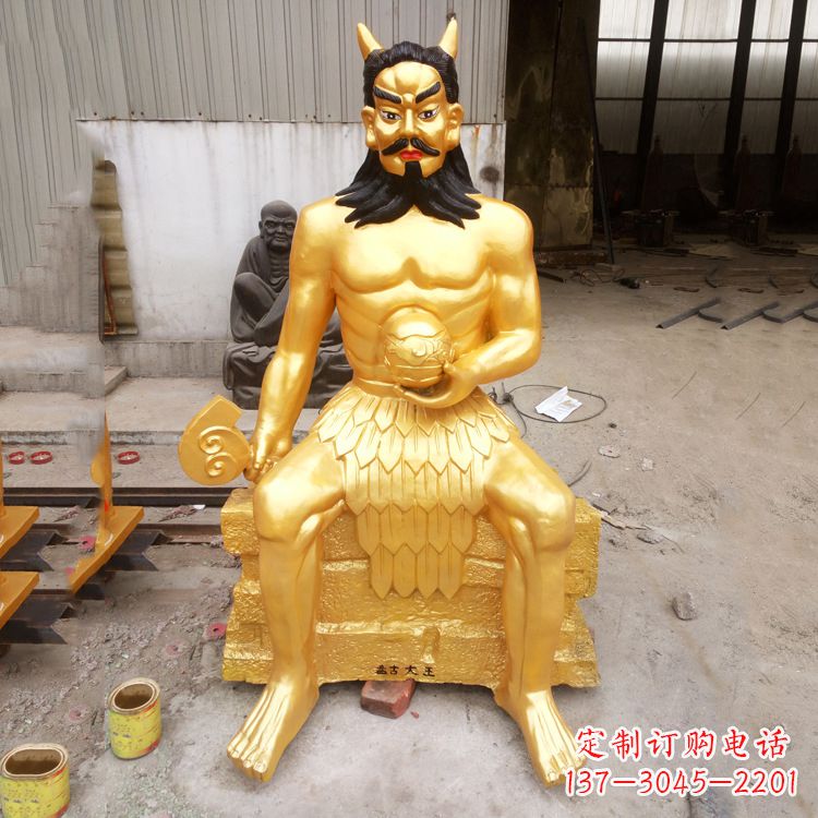 廊坊鎏金神农氏炎帝神像