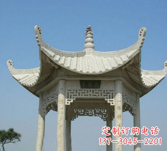 廊坊领雕塑-凉亭石雕定制厂家