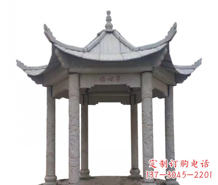 廊坊精美凉亭石雕–精细雕刻制作精致的艺术品
