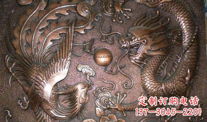 廊坊传统风情铜雕龙让灵魂升华