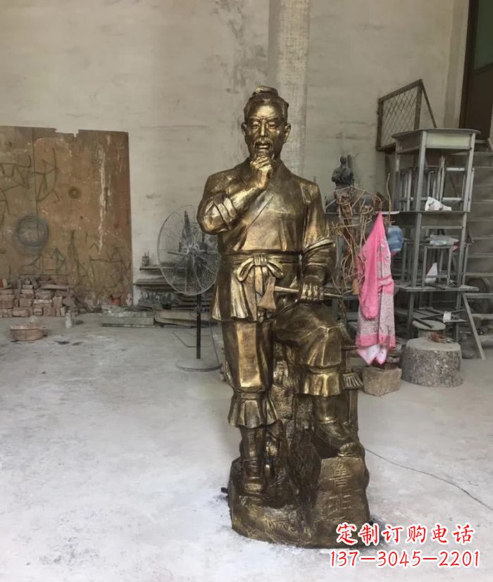 廊坊鲁班传世经典——铜雕塑