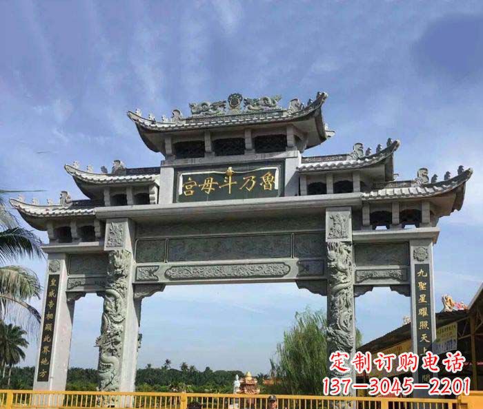 廊坊独具特色的石雕牌坊雕塑