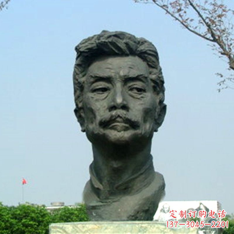 廊坊精致传神的鲁迅铜雕头像