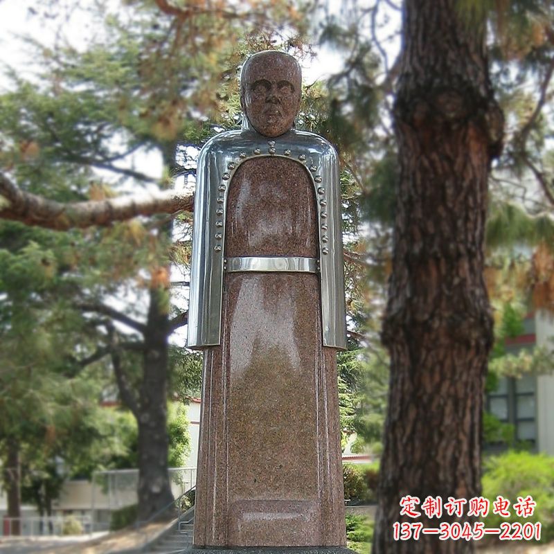 廊坊纪念伟大的名人:路易斯·巴斯德抽象雕像