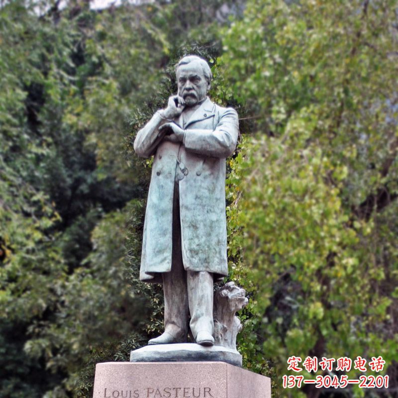廊坊领雕塑-路易斯·巴斯德站姿雕像