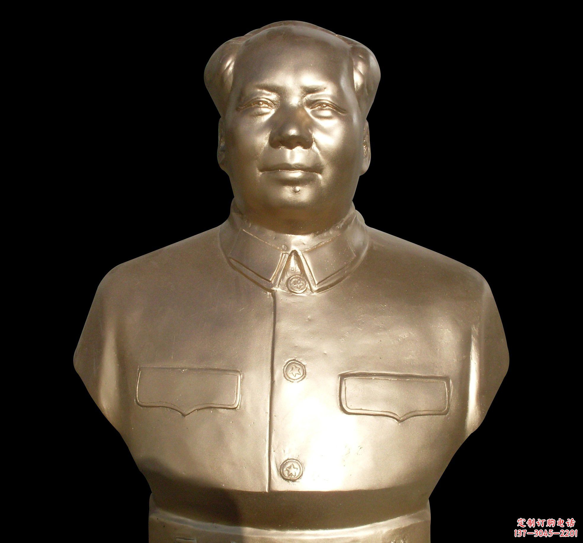 廊坊毛主席半身铜像