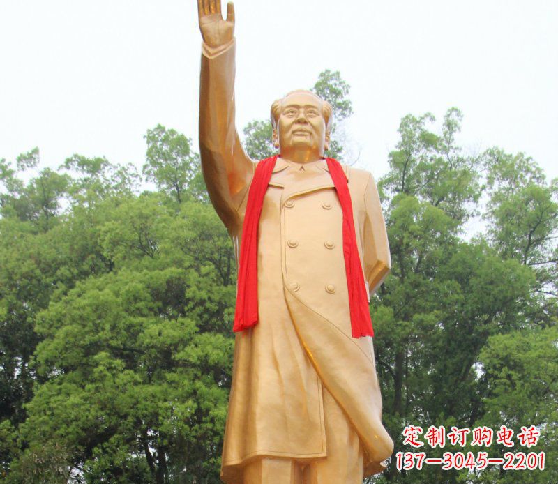 廊坊伟人毛主席铜雕,展现中国历史精神