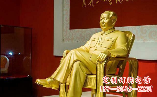 廊坊雕刻毛主席偉人銅像,傳遞壹代領袖偉大革命精神