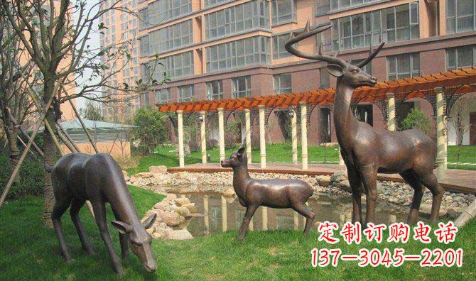 廊坊梅花鹿雕塑,永葆大自然的美丽