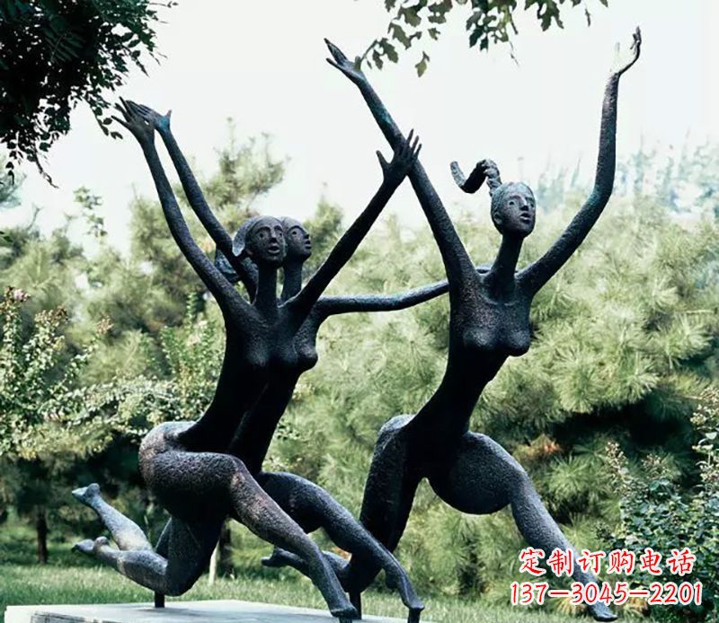 廊坊精美美女铜雕——绽放出精灵般的美丽