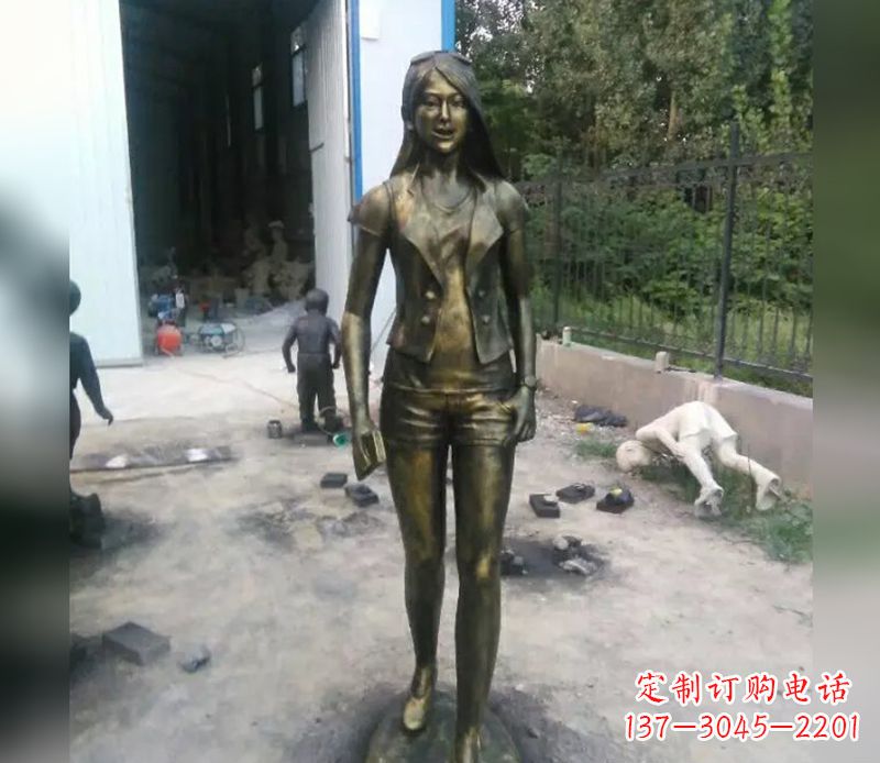廊坊深入人心的美女铜雕