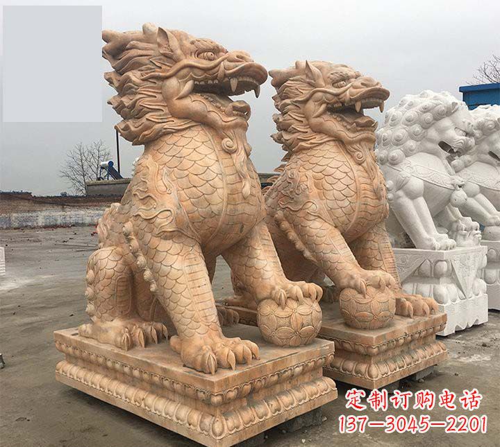 廊坊麒麟石雕,雕刻精美,让您眼前一亮