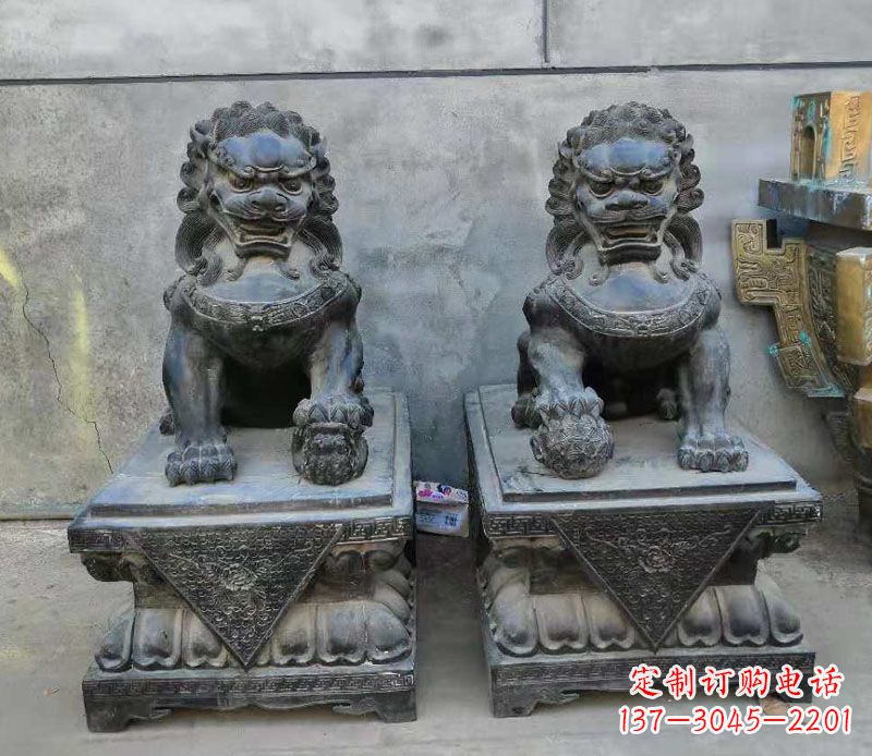 廊坊狮子雕塑,象征霸气的家门口装饰