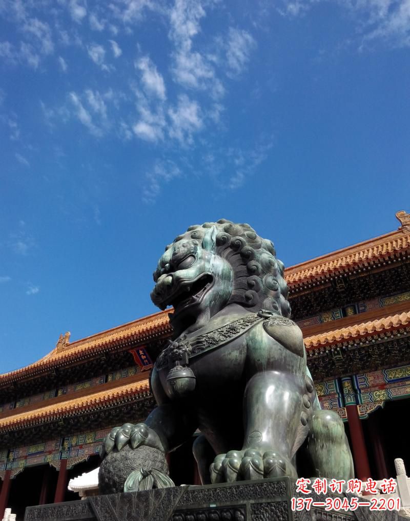 廊坊门口铜雕狮子