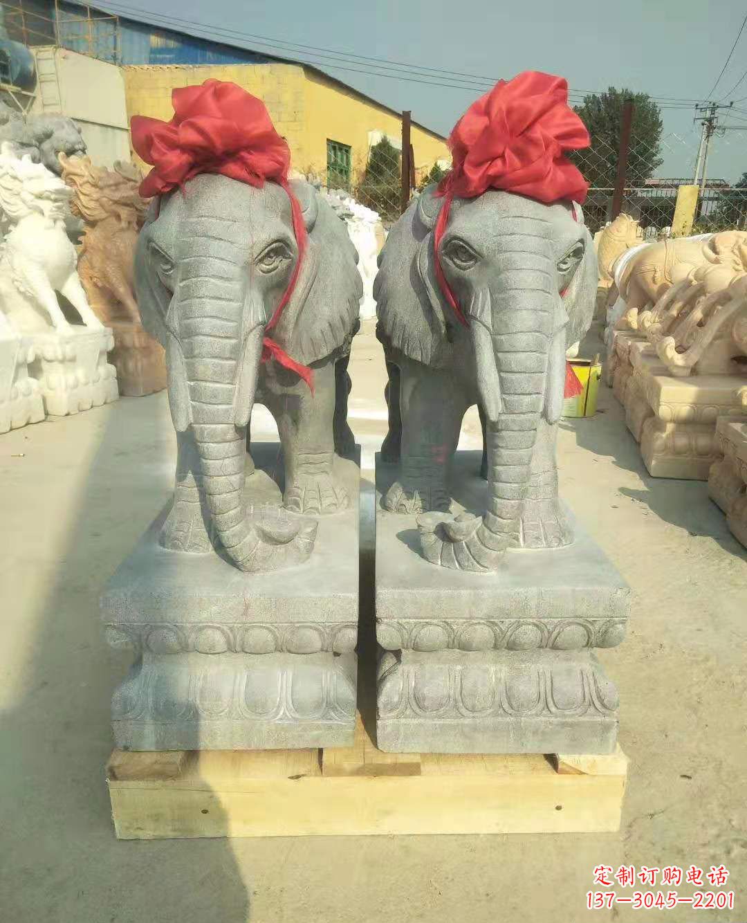 廊坊中国古典风格大象雕塑