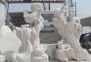 廊坊中领雕塑，打造古典唯美的汉白玉公鸡雕塑