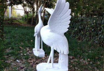 廊坊艺术级典雅的丹顶鹤雕塑