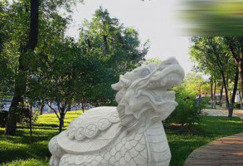 廊坊中领雕塑——汉白玉龙龟石雕