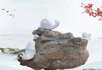 廊坊高雅而令人惊叹的汉白玉蜗牛雕塑