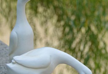 廊坊高端花园水池鸭子雕塑
