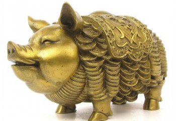 廊坊欢迎招财猪，用黄铜打造新年祝福